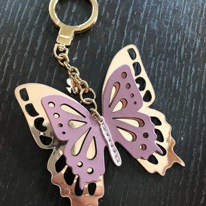 Kate Spade Rose Gold Butterfly Keychain